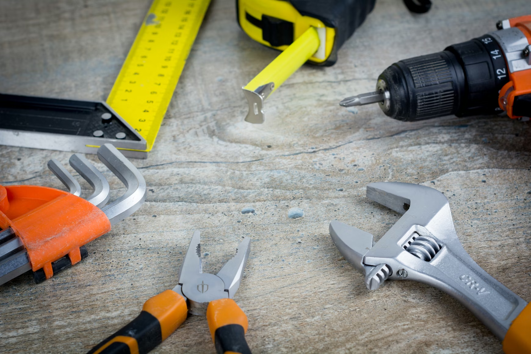 Home services professional with tools