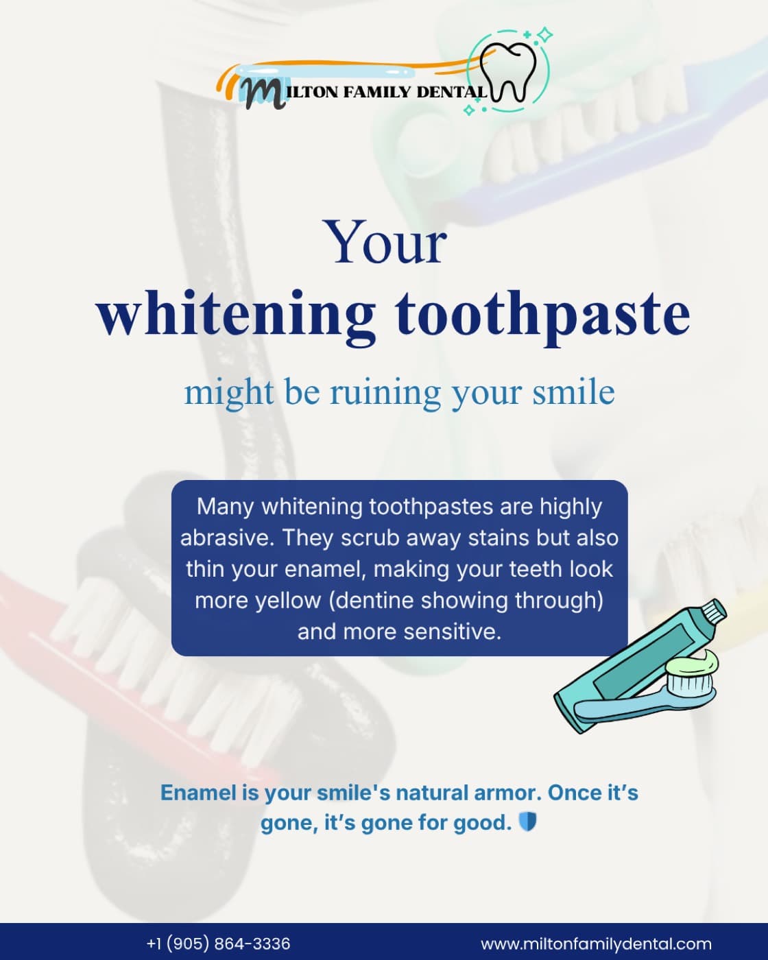 Branded dental myth-busting social post