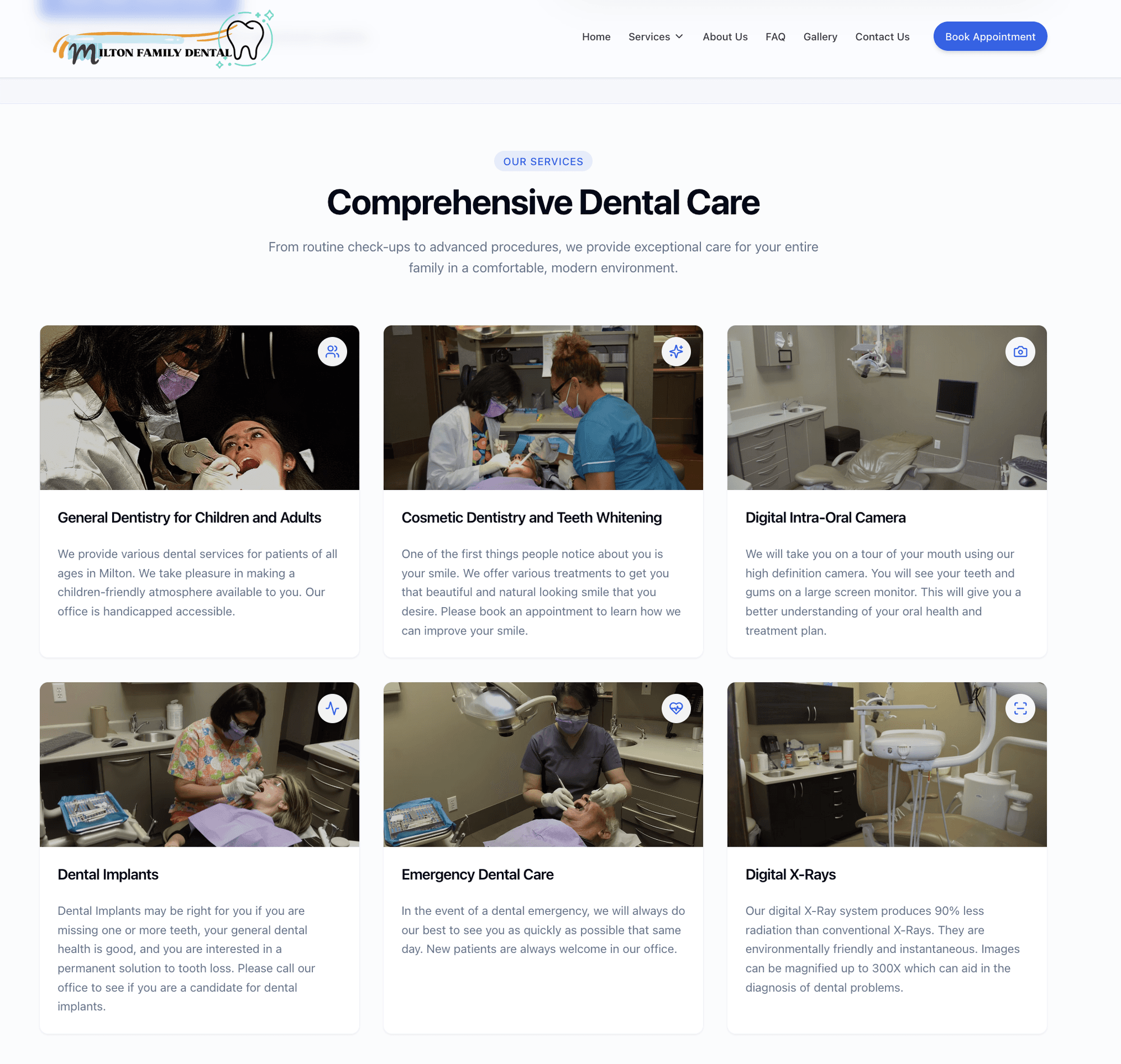 Chart showing new patient inquiry growth since website launch